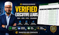 create verified c level executive contact lists