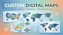 custom digital maps for business, strategy and presentations