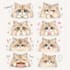 design cute animals emoticon, stickers, chibi