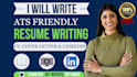 professionally rewrite and optimize your ats resume CV
