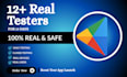provide closed testing 20 testers 12 testers mobile app testing 12 testers