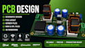 design pcb layout, schematic, esp32 pcb in kicad and altium