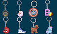 design custom 3d keychain logo lightbox coaster text 3mf stl for 3d printing