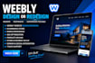 design weebly website  weebly website redesign wix studio website design