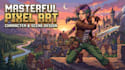 create pixelart character, character design, pixel background, nsfw pixel art