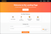 build a responsive frontend landing page website for you