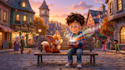 design cinematic 3d pixar ai video and animations