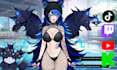 design and rig live2d vtuber model 2d vtuber model vtuber commission 2d anime