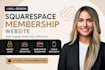 design squarespace membership website