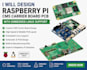 design raspberry pi cm5 carrier board pcb with embedded linux support