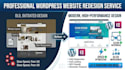 redesign wordpress website elementor and speed optimization