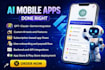 do ai mobile app development flutter app ios android app ai chatbot ai web app