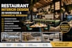 create restaurant interior design 3d warehouse and commercial rendering