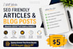 write simple SEO blog articles and content writing