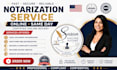 provide secure online notary for commercial, financial, loan document same day