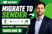 migrate to sender from mailchimp klaviyo contact import template transfer