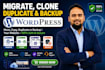 migrate clone duplicate and backup wordpress website