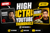 design viral faceless youtube thumbnails with high ctr