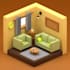 create a stylized isometric 3d scene