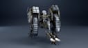 create 3d mechanical sci fi mech robot model for game and animation