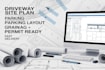 design driveway site plan parking layout grading  drainage drawings