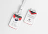 professional id card, employee badge and company identity