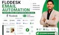 setup flodesk email automation and manychat zapier workflows