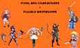 pixel art animation pixel sprite sheet pixel art character nsfw pixel game art