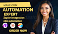 setup make com make com automation made com make automation, zapier