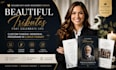 design elegant funeral memorial program booklet in canva format
