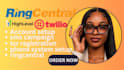 setup ringcentral IVR, ringcentral CRM and twilio integration