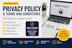 write gdpr compliant privacy policy legal documents refund policy pages