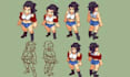 create pixel art character pixel sprite sheet game art nsfw pixel animation