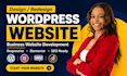 design redesign wordpress website for business website development