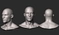 sculpt realistic 3d head model, 3d face, 3d bust sculpture stl for 3d printing