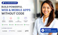 build no code app, flutterflow mvp mobile app developer, adalo, glide, bubble io