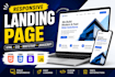 create a responsive landing page using HTML CSS bootstrap