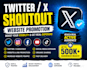 promote website, share link, do twitter shoutout to USA UK audience