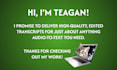 transcribe any audio or video