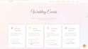 design a premium wedding invitation website with rsvp