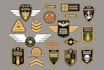 design do stunning military patch, logo and badge