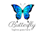 design a modern butterfly logo for your brand