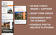 create daily contents and schedule your posts
