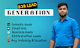 targeted b2b leads from linkedin profile using web research