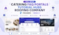 setup catering faq portals tutorial hubs roofing company framer website design