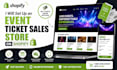 create a shopify ticket booking website for event