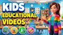 create ai  kids educational learning videos and thumbnail for youtube