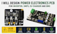 design efficient power electronics pcb for motor driver and battery