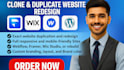 clone, duplicate or copy website in wix, create landing page