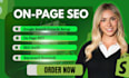 do complete on page SEO optimization and google search console setup